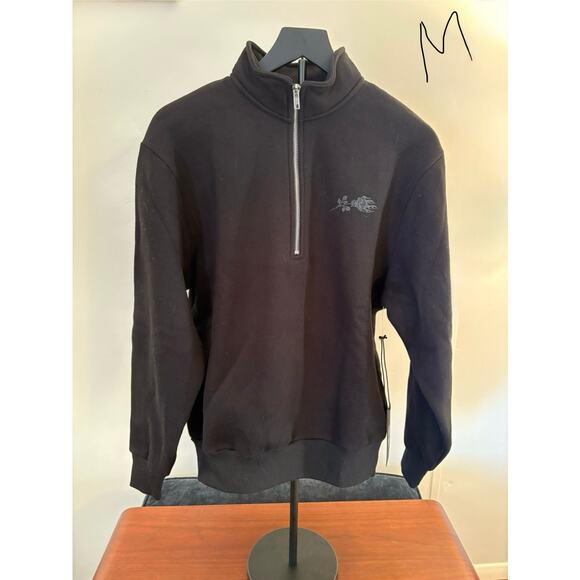 Civil Regime Other - SZ M - NWT BLK quarter zip sweatshirt, Civil Regime